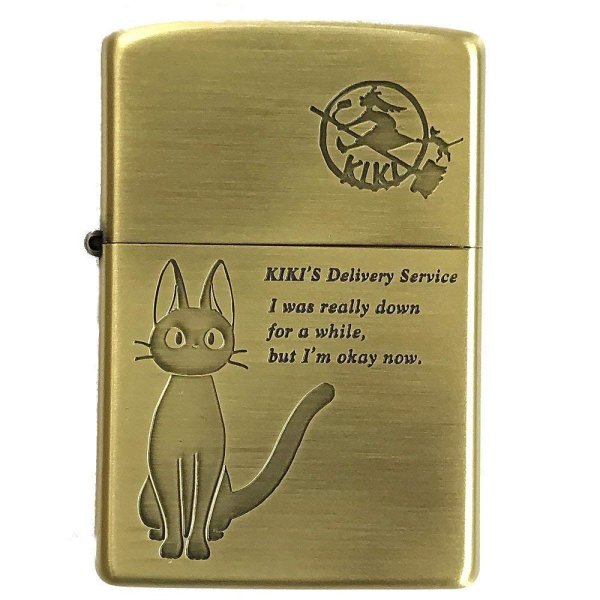 Photo1: Zippo Kiki's Delivery Service Black Cat Jiji Studio Ghibli Hayao Miyazaki Oil Lighter Japan Limited NZ-48 (1)