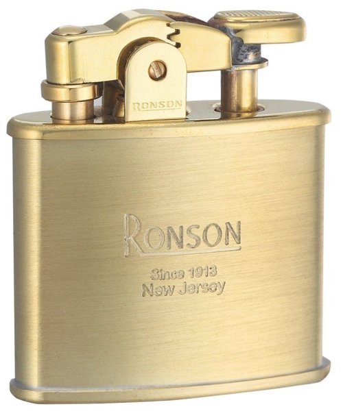 Photo1: Ronson Standard Stylish Design Oil Lighter Japanese Made in JAPAN Brass (1)