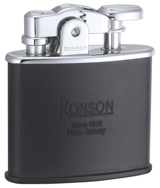 Photo1: Ronson Standard Stylish Design Oil Lighter Japanese Made in JAPAN Matte Black (1)
