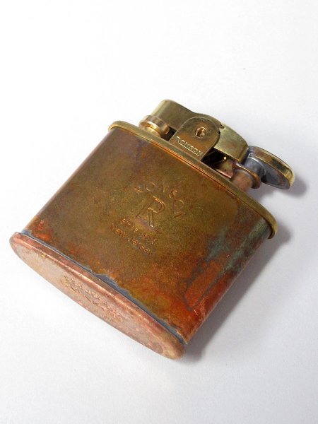 Photo3: Ronson Standard Stylish Design Oil Lighter Japanese Made in JAPAN Wild Brass (3)