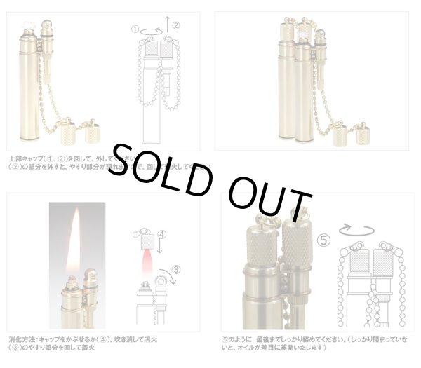 Photo2: Douglass Neo2 Stylish Steampunk Design Oil Lighter Made in JAPAN Brass (2)