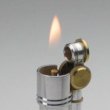 Photo4: Douglass Field-L Classic Design Cigarette Oil Lighter Aluminum Gunmetal Made in Japan (4)