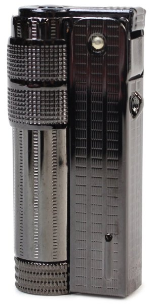 Photo1: IMCO Classic Stylish Design Oil Lighter Super 6700P Black Nickel Brass Cool (1)