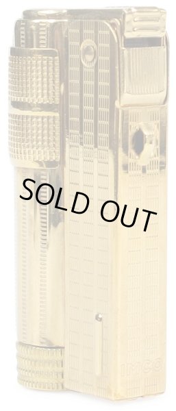 Photo2: MCO Classic Stylish Design Oil Lighter Super 6700P Brass Gold Color Cool (2)