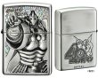 Photo1: Zippo Akuma Shogun Metal Oxidized Silver Etching Kinnikuman Japan Limited Anime (1)