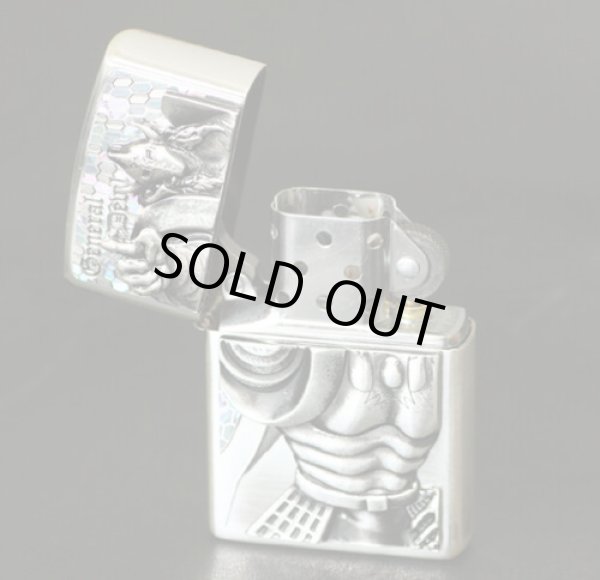 Photo3: Zippo Akuma Shogun Metal Oxidized Silver Etching Kinnikuman Japan Limited Anime (3)