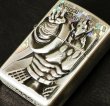 Photo2: Zippo Akuma Shogun Metal Oxidized Silver Etching Kinnikuman Japan Limited Anime (2)