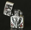 Photo3: Zippo Kinnikuman Metal Oxidized Silver Etching Japan Limited Japanese Anime (3)