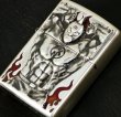 Photo2: Zippo Kinnikuman Metal Oxidized Silver Etching Japan Limited Japanese Anime (2)