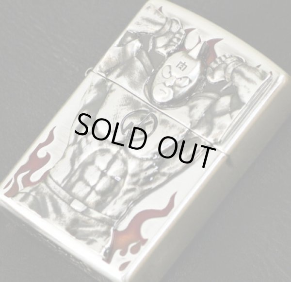 Photo2: Zippo Kinnikuman Metal 40th Anniversary Oxidized Silver Etching Japan Limited Japanese Anime Oil Lighter (2)