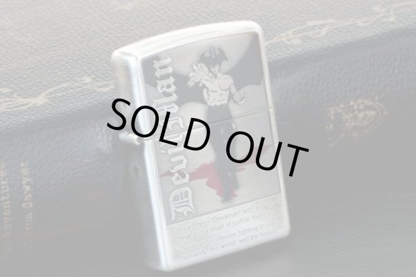 Photo2: Zippo Devilman Go Nagai 50th Anniversary Oxidized Silver Plating Both Sides Etching Japan Limited Oil Lighter #1 (2)