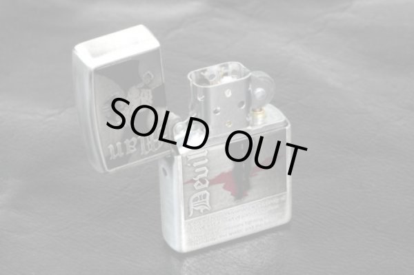 Photo3: Zippo Devilman Go Nagai 50th Anniversary Oxidized Silver Plating Both Sides Etching Japan Limited Oil Lighter #1 (3)
