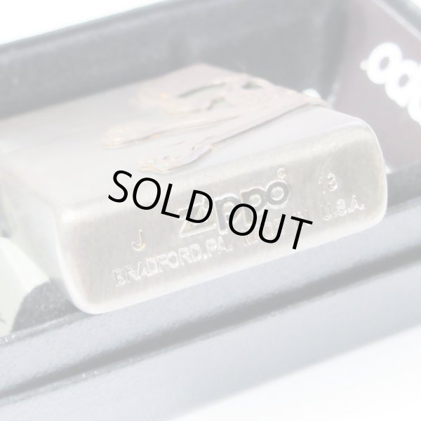 Photo6: Zippo Skull Crossbones 3-Sides Metal Used Finish Processing Japan Limited Oil Lighter (6)