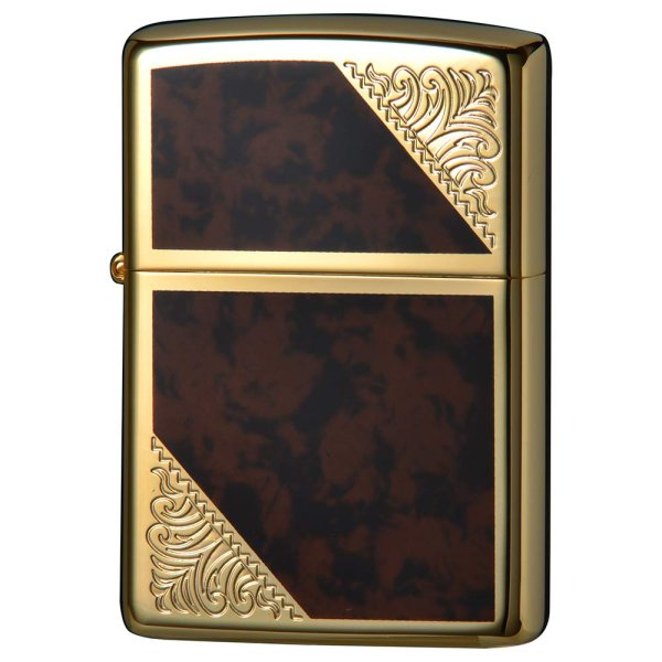 Photo1: Zippo Venetian Design Both Sides Etching Gold Plating Japan Limited Oil Lighter (1)
