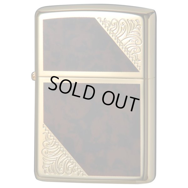 Photo1: Zippo Venetian Design Both Sides Etching Gold Plating Japan Limited Oil Lighter (1)