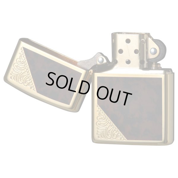 Photo2: Zippo Venetian Design Both Sides Etching Gold Plating Japan Limited Oil Lighter (2)
