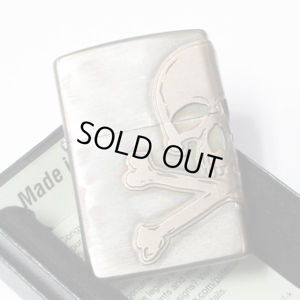Photo3: Zippo Skull Crossbones 3-Sides Metal Used Finish Processing Japan Limited Oil Lighter (3)