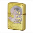 Photo1: Zippo Amano Yoshitaka Fujin Real Gold Leaf Plating Japan Limited (1)