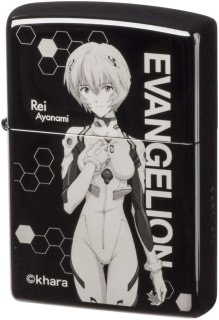 Zippo Evangelion Eva Ayanami Rei 貞本義行 Silver Pearl Plating