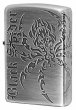 Photo1: Zippo Tribal Spider Tattoo Oxidized Silver Plating 2-Sides Etching Japan Limited (1)