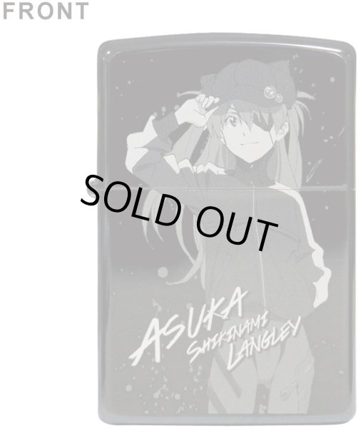Photo1: Zippo Evangelion EVA Asuka 改2号機γ Laser Engraving Black Japan Limited Oil Lighter (1)