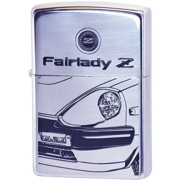 Photo1: Zippo NISSAN FAIRLADY Z S130 Both Sides Etching Oxidized Silver Plating Japan Limited Oil Lighter (1)