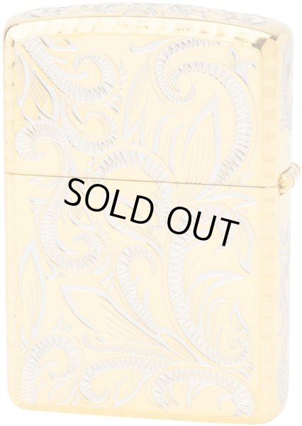 Photo3: Zippo Armor Case Classic Arabesque Gold Silver 5-Sides Etching Japan Limited Oil Lighter CLA-D (3)