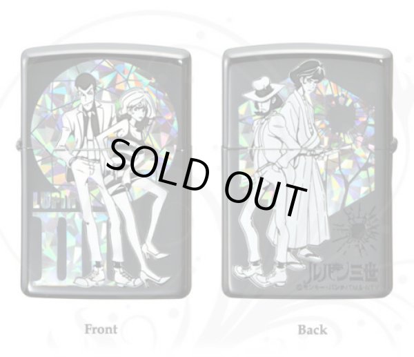 Photo2: Zippo Lupin the Third Hologram Black Plating Both Sides Etching Japan Limited Oil Lighter (2)