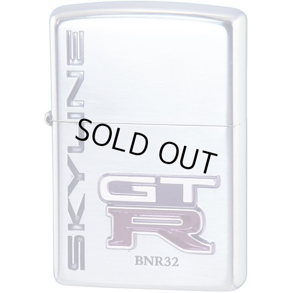 Photo1: Zippo NISSAN Skyline GT-R BNR32 R32 Emblem Metal Silver Plating Japan Limited Oil Lighter (1)