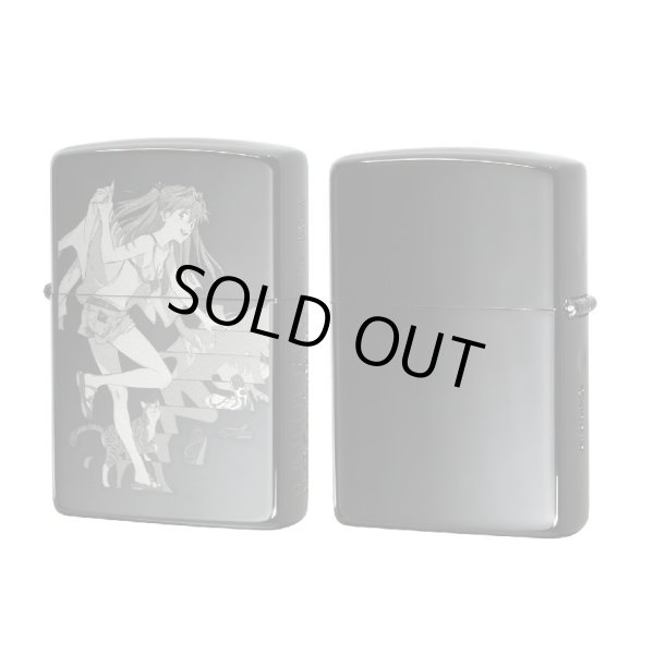 Photo1: Zippo Evangelion RADIO EVA Asuka Laser Engraving Black Japan Limited Oil Lighter (1)