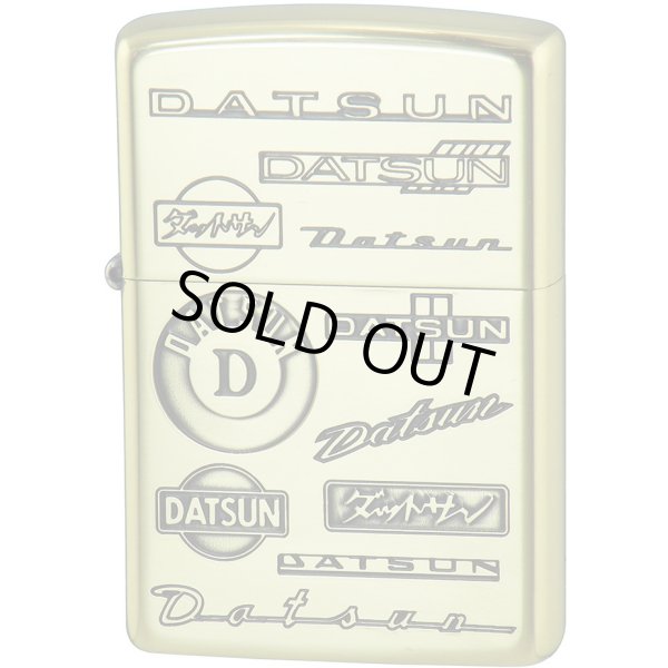 Photo1: Zippo NISSAN DATSUN Old Design Logo Emblem Etching Brass Plating Japan Limited Oil Lighter (1)