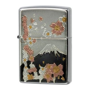 丹頂ハブラシ 印刷物 レトロ Zippo Samurai Kanji 武士道 Bushido Etching Oxidized Silver