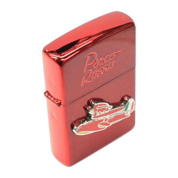 Photo3: Zippo Porco Rosso SAVOIA S-21 Metal Red Studio Ghibli Hayao Miyazaki Oil Lighter Japan Limited NZ-24 (3)