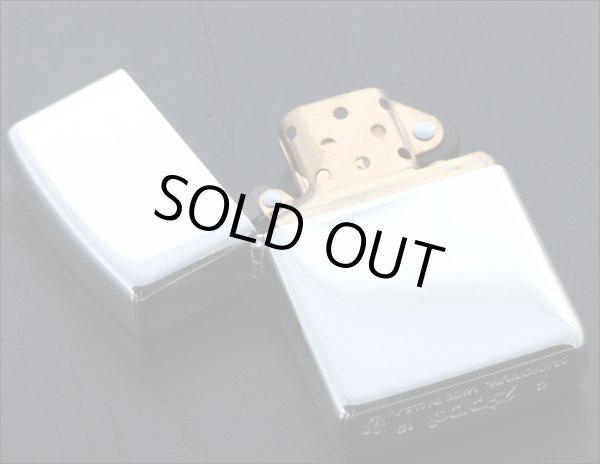 Photo3: Zippo Armor Case Side Logo Gold Tank Silver 10μ Plating Japan Limited Oil Lighter (3)