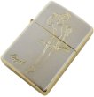 Photo1: Zippo Windy Angel Girl Both sides Etching Silver Gold Finish Devil Japan Limited Oil Lighter (1)