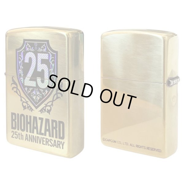 Photo5: Zippo BIOHAZARD 25th Anniversary Oxidized Brass Hologram Etching Japan Limited Oil Lighter (5)