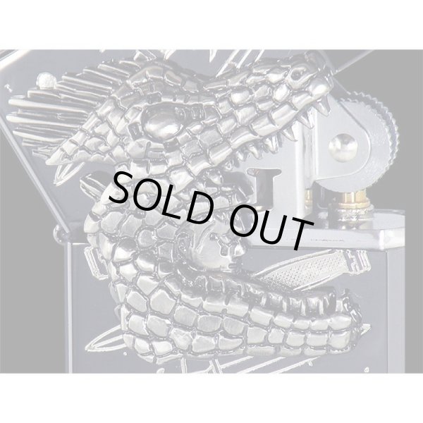 Photo3: Gear Top Dorohedoro Caiman Trick Metal Black Nickel Plating Etching Japan Limited Oil Lighter Q Hayashida (3)