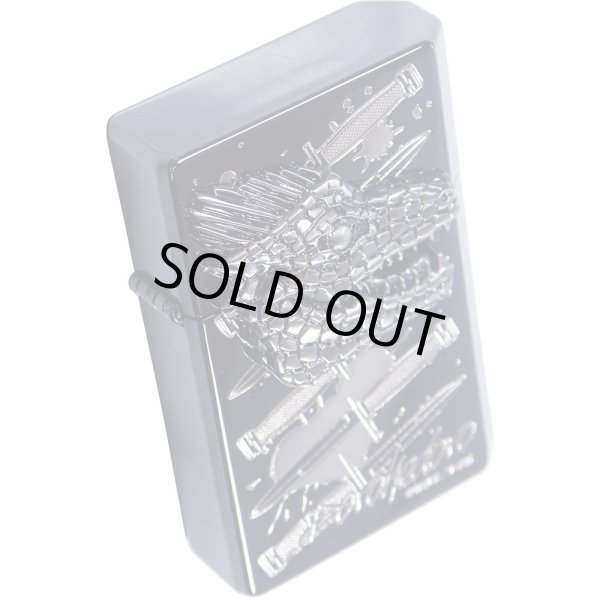 Photo10: Gear Top Dorohedoro Caiman Trick Metal Black Nickel Plating Etching Japan Limited Oil Lighter Q Hayashida (10)