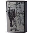 Photo1: Gear Top Dorohedoro Nikaido Black Nickel Plating Both Sides Etching Japan Limited Oil Lighter Q Hayashida (1)