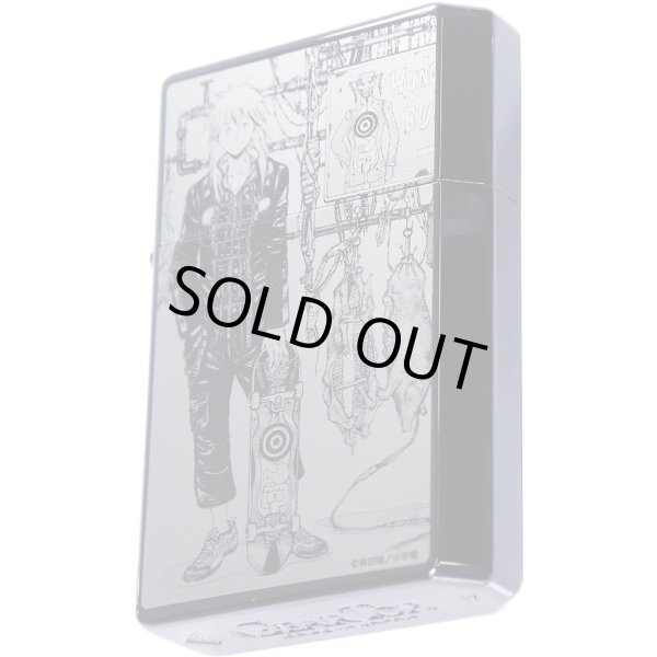 Photo9: Gear Top Dorohedoro Nikaido Black Nickel Plating Both Sides Etching Japan Limited Oil Lighter Q Hayashida (9)
