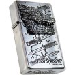 Photo9: Gear Top Dorohedoro Caiman Trick Metal Oxidized Silver Plating Etching Japan Limited Oil Lighter Q Hayashida (9)