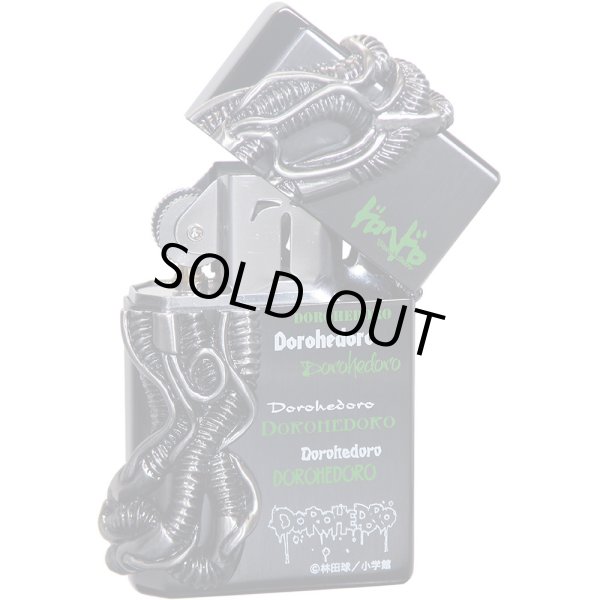 Photo3: Gear Top Dorohedoro Kai Metal Black Nickel Plating Both Sides Etching Japan Limited Oil Lighter Q Hayashida (3)