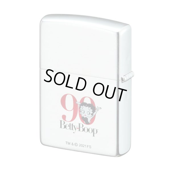 Photo2: Zippo Betty Boop 90th Anniversary B Design Silver Satena Plating Japan Limited Oil Lighter (2)
