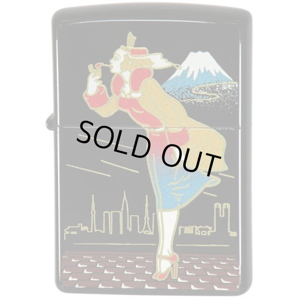 Photo1: Zippo Windy Girl MT. Fuji Modern Japanese Traditional Makie Japan Limited Oil Lighter (1)