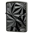 Photo1: Zippo Armor Case Shiny Cut Both Sides Design Black Nickel Plating Japan Limited Oil Lighter (1)