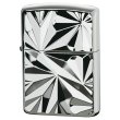 Photo1: Zippo Armor Case Shiny Cut Both Sides Design Silver Plating Japan Limited Oil Lighter (1)