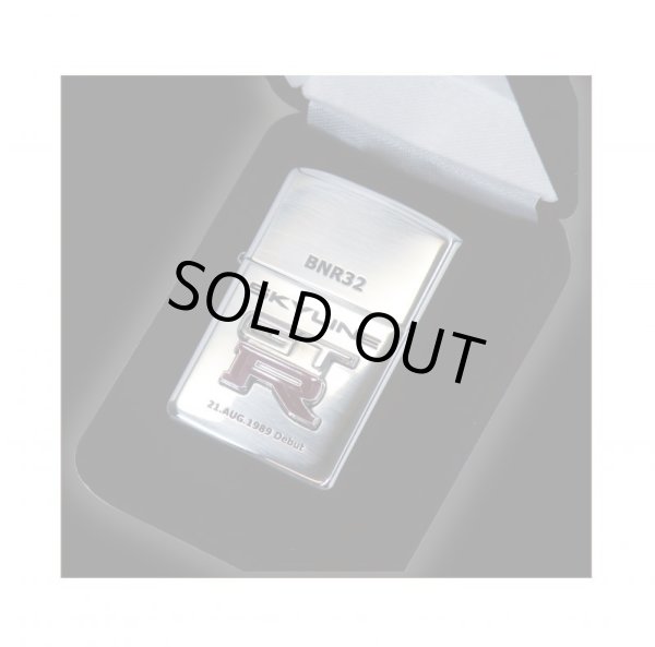 Photo2: Zippo Sterling Silver NISSAN Skyline GT-R BNR32 R32 Emblem Metal Japan Limited 11/32 Oil Lighter (2)