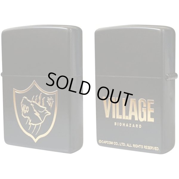 Photo2: Zippo BIOHAZARD VILLAGE Hound Wolf Squad Blac Gold Etching Japan Limited Oil Lighter (2)