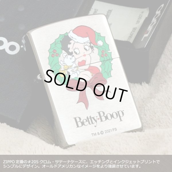 Photo3: Zippo Betty Boop X'mas Christmas Chrome Satena Plating Japan Limited Oil Lighter (3)