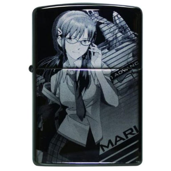 Photo1: Zippo Evangelion Eva Makinami Mari Illustrious 新劇場版:破 Black Nickel Japan Limited Oil Lighter (1)